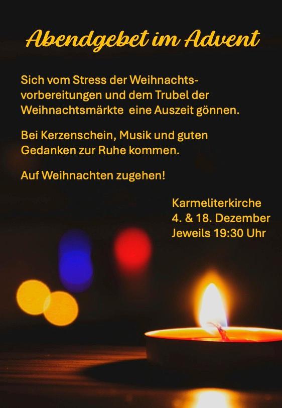 Abendgebet im Advent 2025