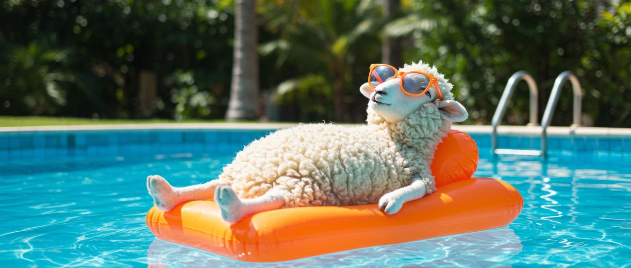 Auch die Schäfchen machen Urlaub...