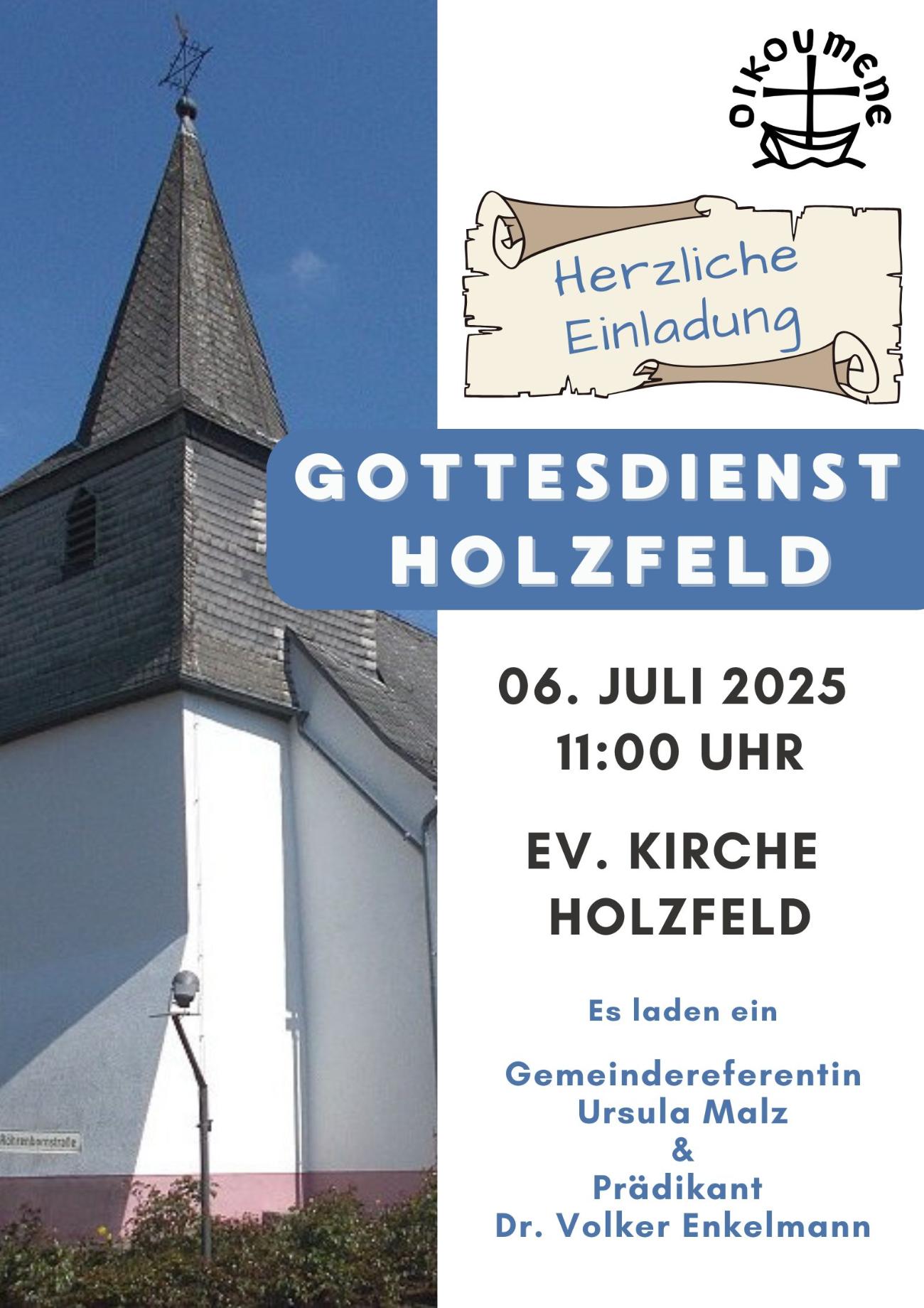 Ökum. Gottesdienst Holzfeld 2025