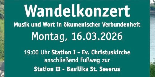 Plakat Wandelkonzert 2026