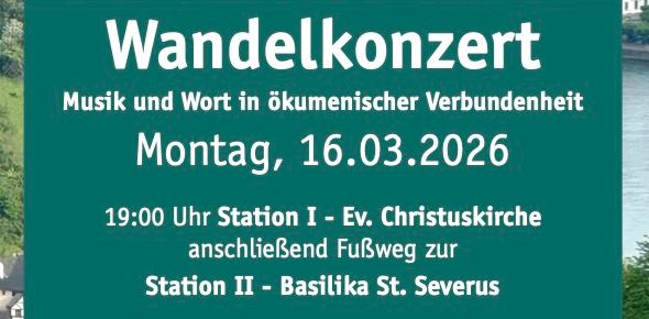 Plakat Wandelkonzert 2026