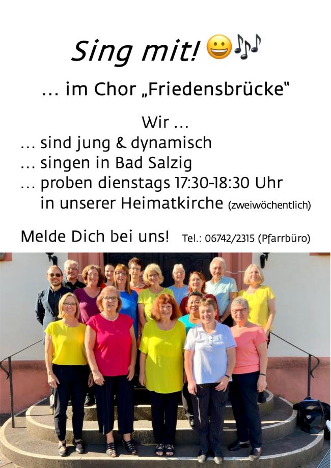 Sing mit im Chor 'Friedensbrücke'